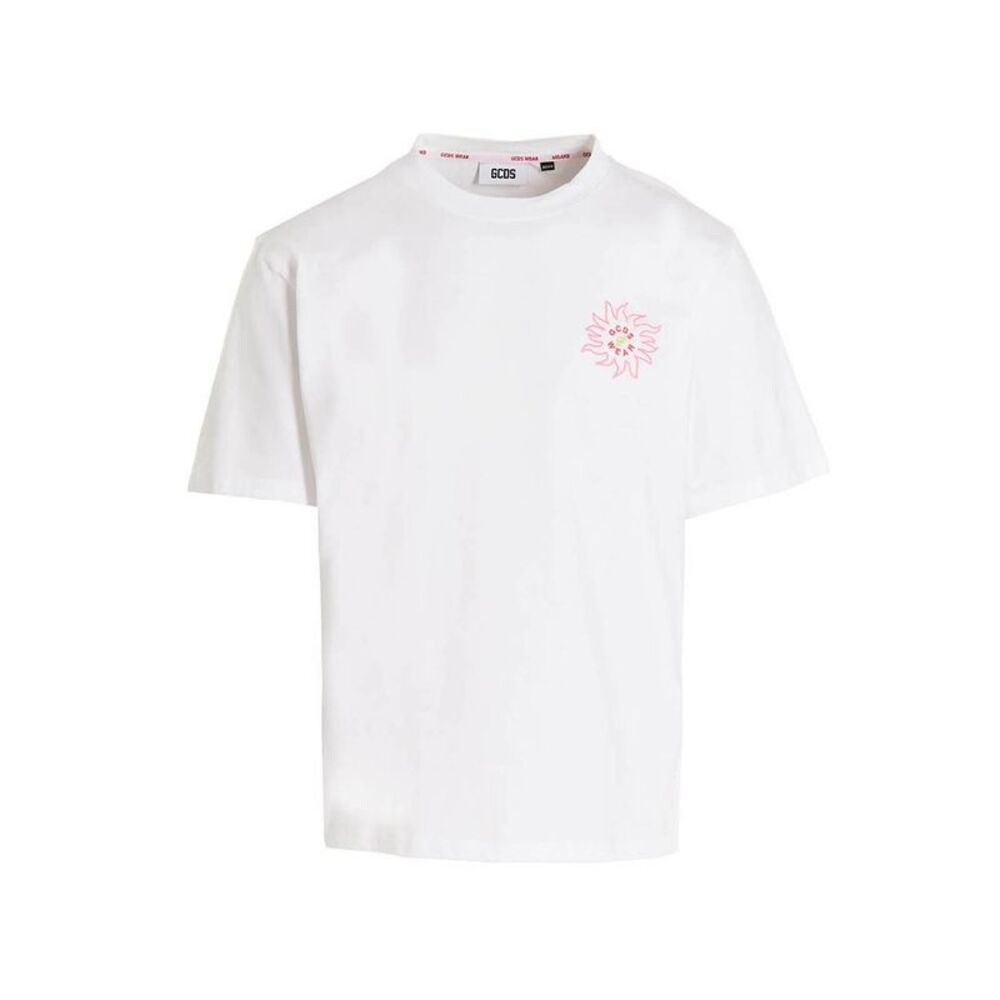 GCDS White Cotton Men's T-Shirt